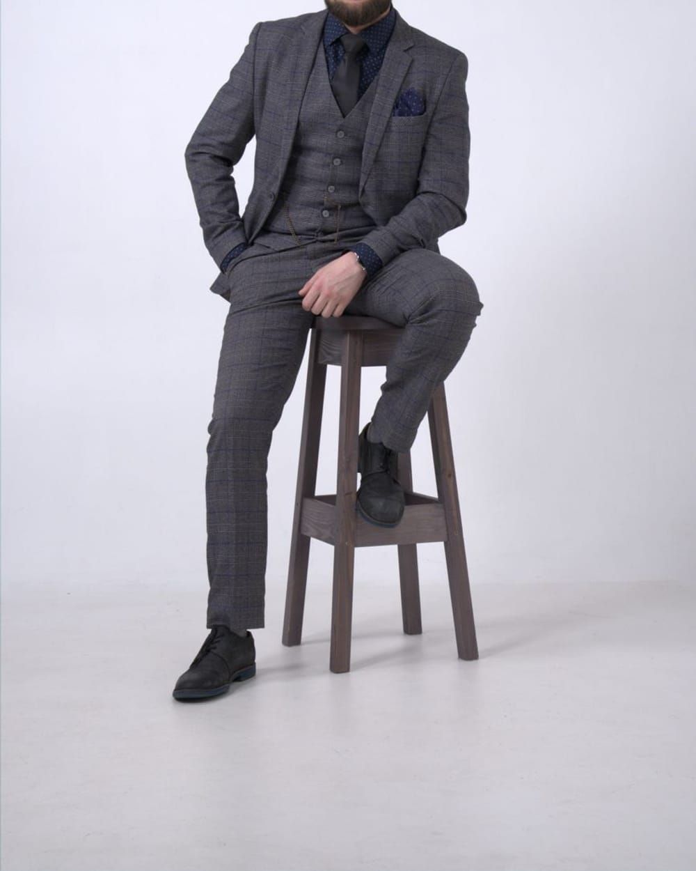 Charcoal Three-Piece Suit