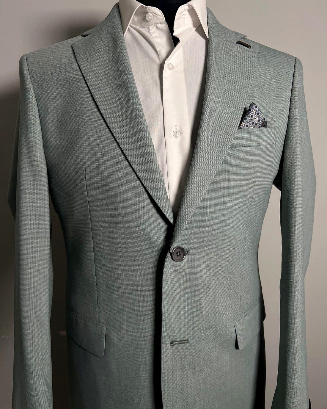 Sage Green Textured Blazer